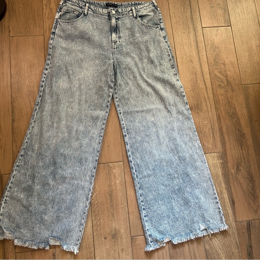 Sincerely Jules Blue Flare Wide Leg Jeans